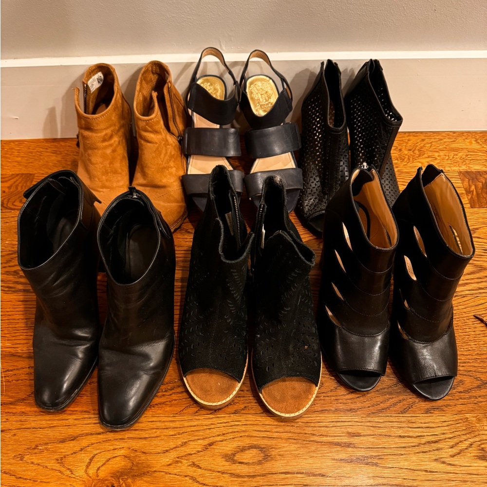 Set of 6 woman’s shoes size 7 & 7.5